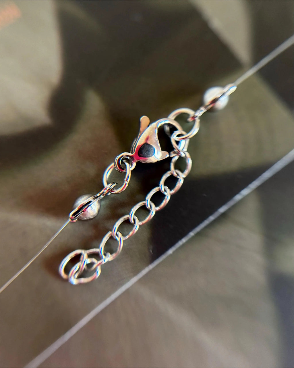 Dew Drop Necklace Invisible Thread Floating Water Drop Ethereal Bridal Gift