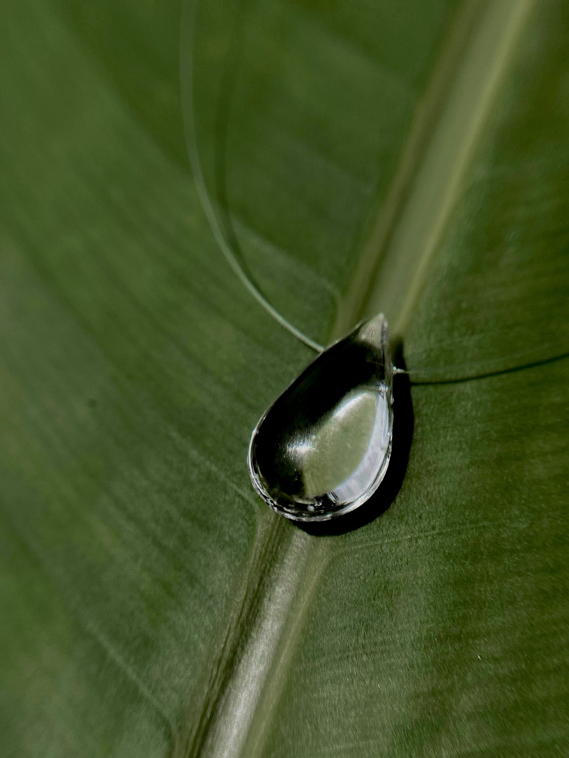 Dew Drop Necklace Invisible Thread UV Resin Handmade Clear Water Drop Jewelry