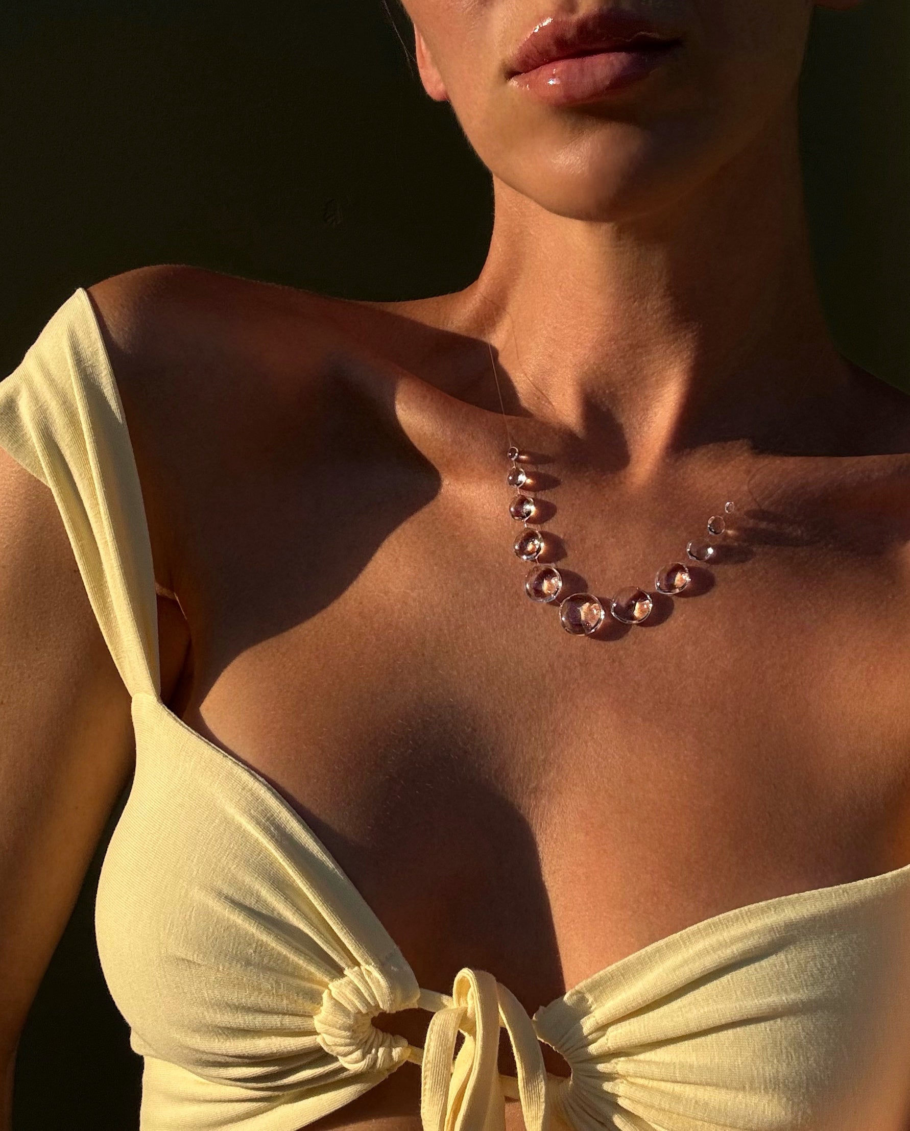 Dew Necklace, Handmade Jewelry "Droplets Necklace"