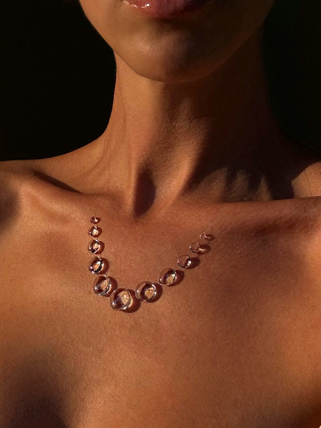 Dew Necklace, Handmade Jewelry "Droplets Necklace"