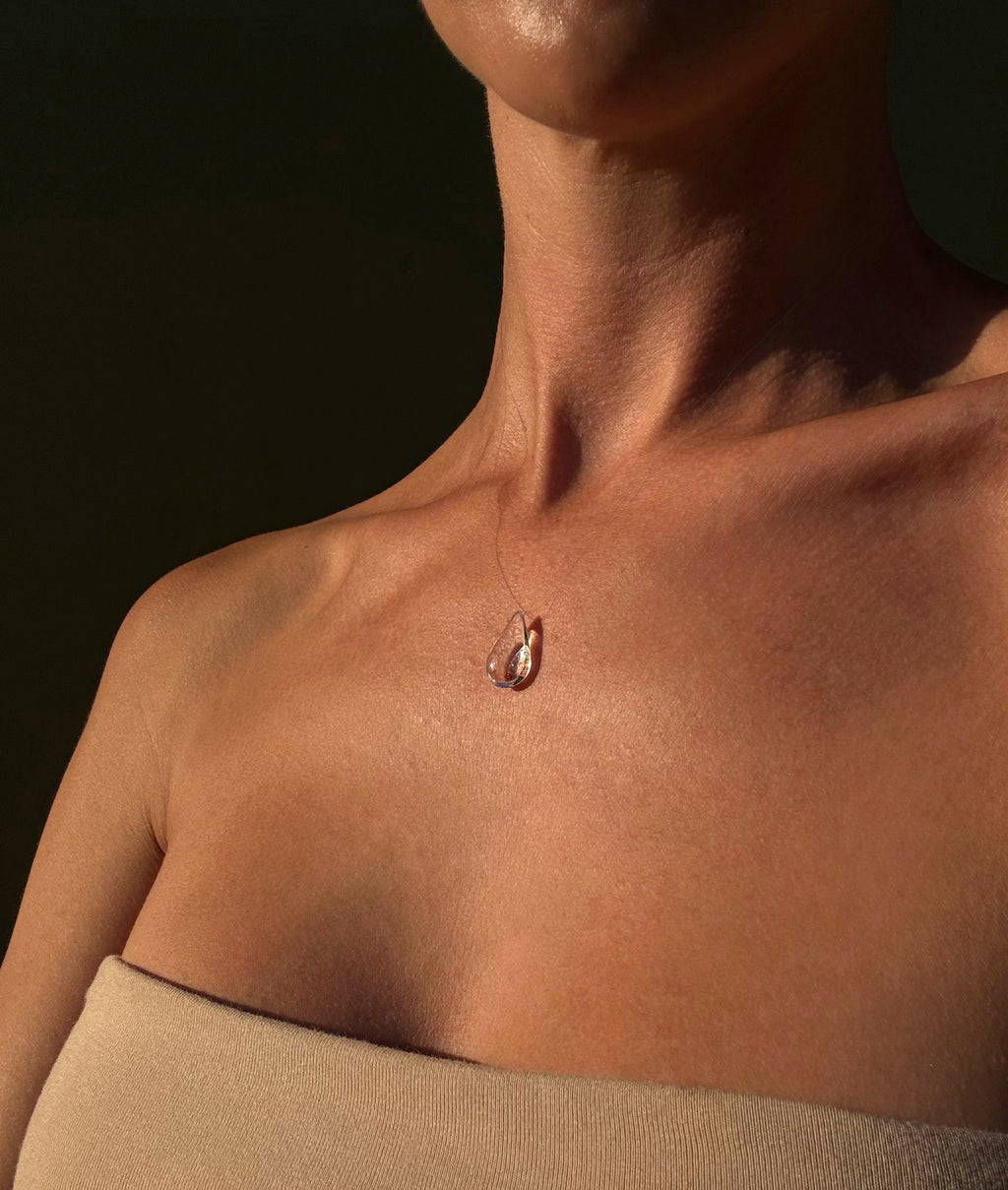 Dew Necklace, Handmade Jewelry "Necklace Drop"