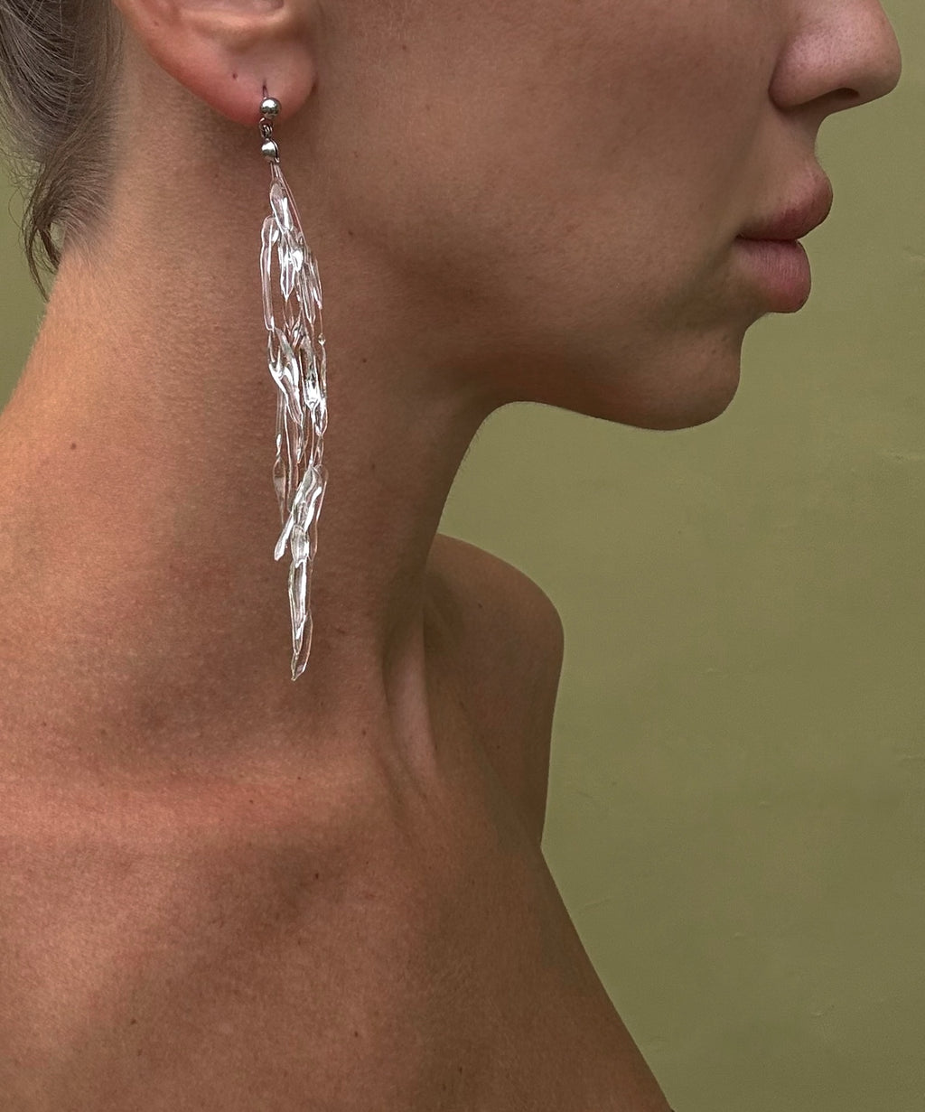 Ice Floes Earrings, Handmade Jewelry