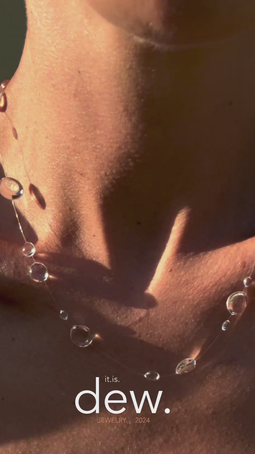 Dew Necklace, Handmade Jewelry "Dewdrop Necklace"