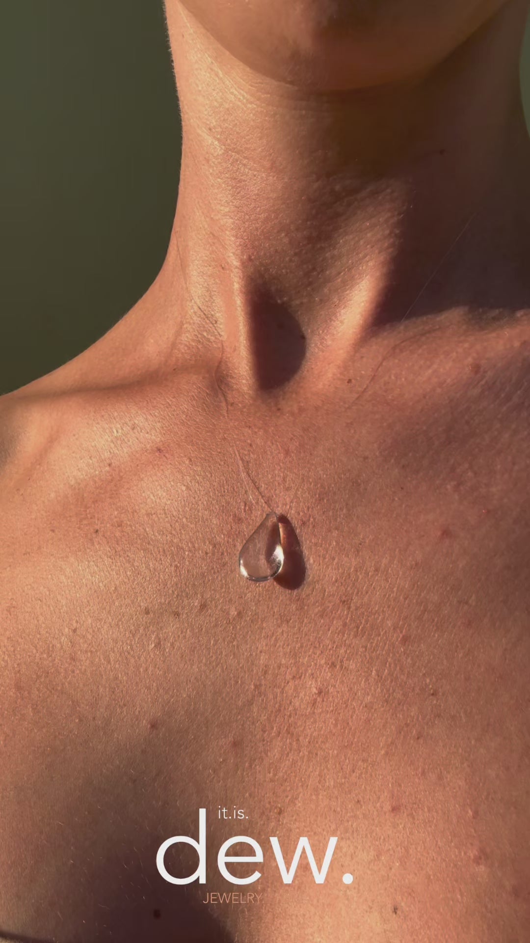 Dew Necklace, Handmade Jewelry "Necklace Drop"