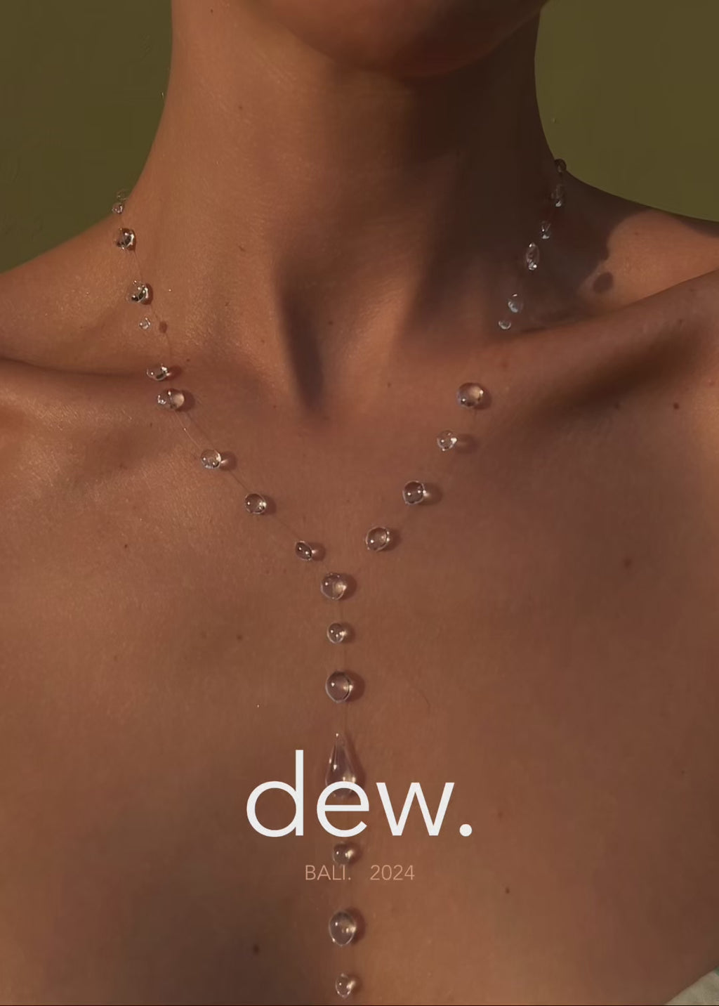 Dew Necklace, Handmade Jewelry "Long Drops"