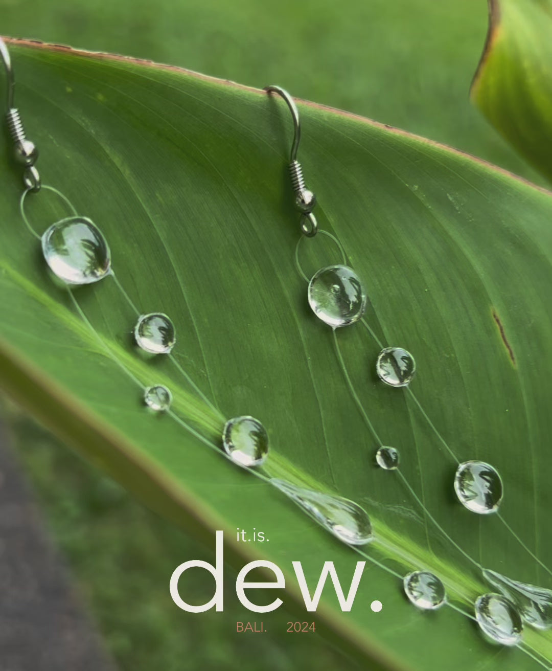 Long Rain Earrings, Handmade Jewelry